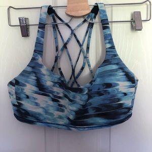 Lululemon Free to Zen Bra tidal blue